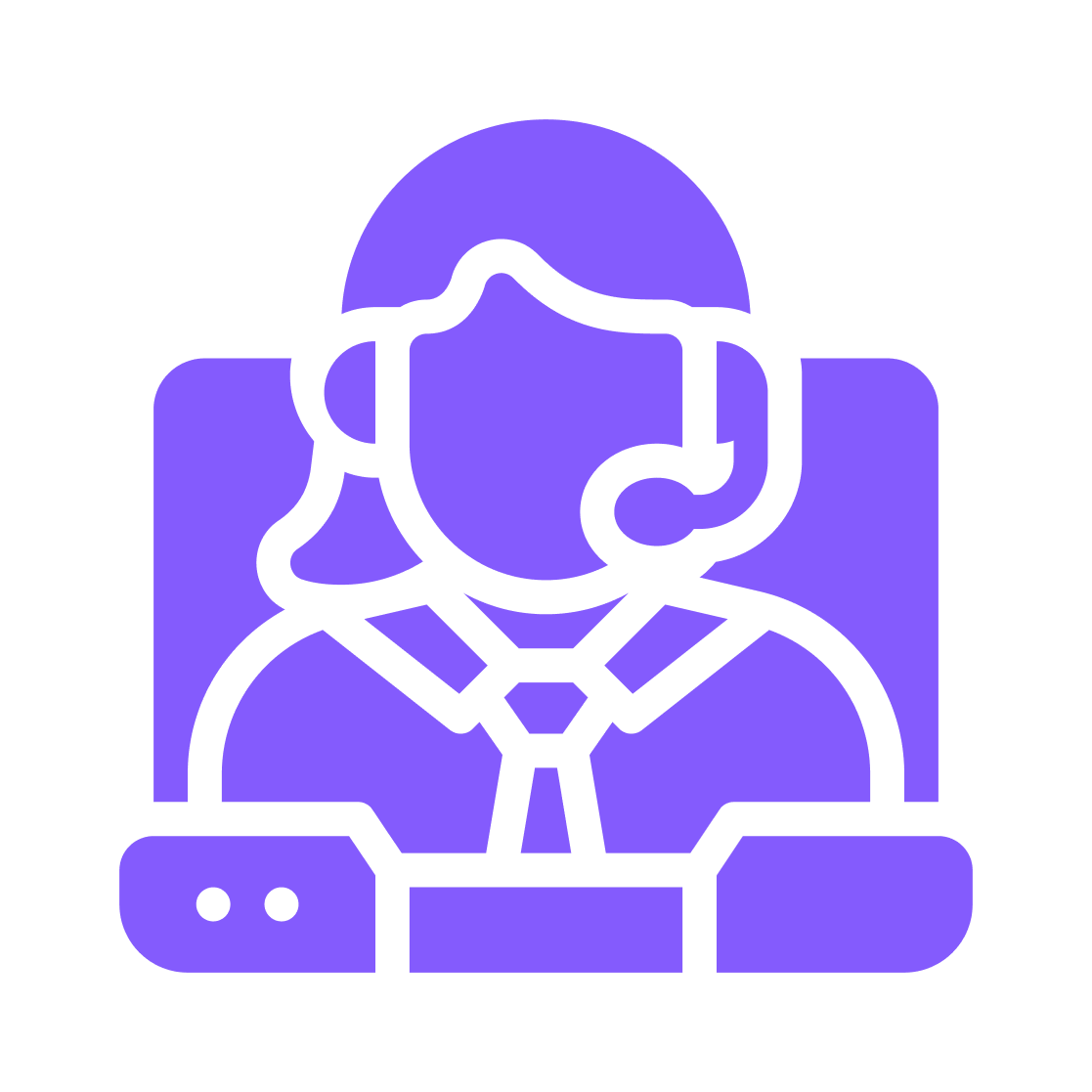 customer service virtual assistant laptop electronic digital technology woman