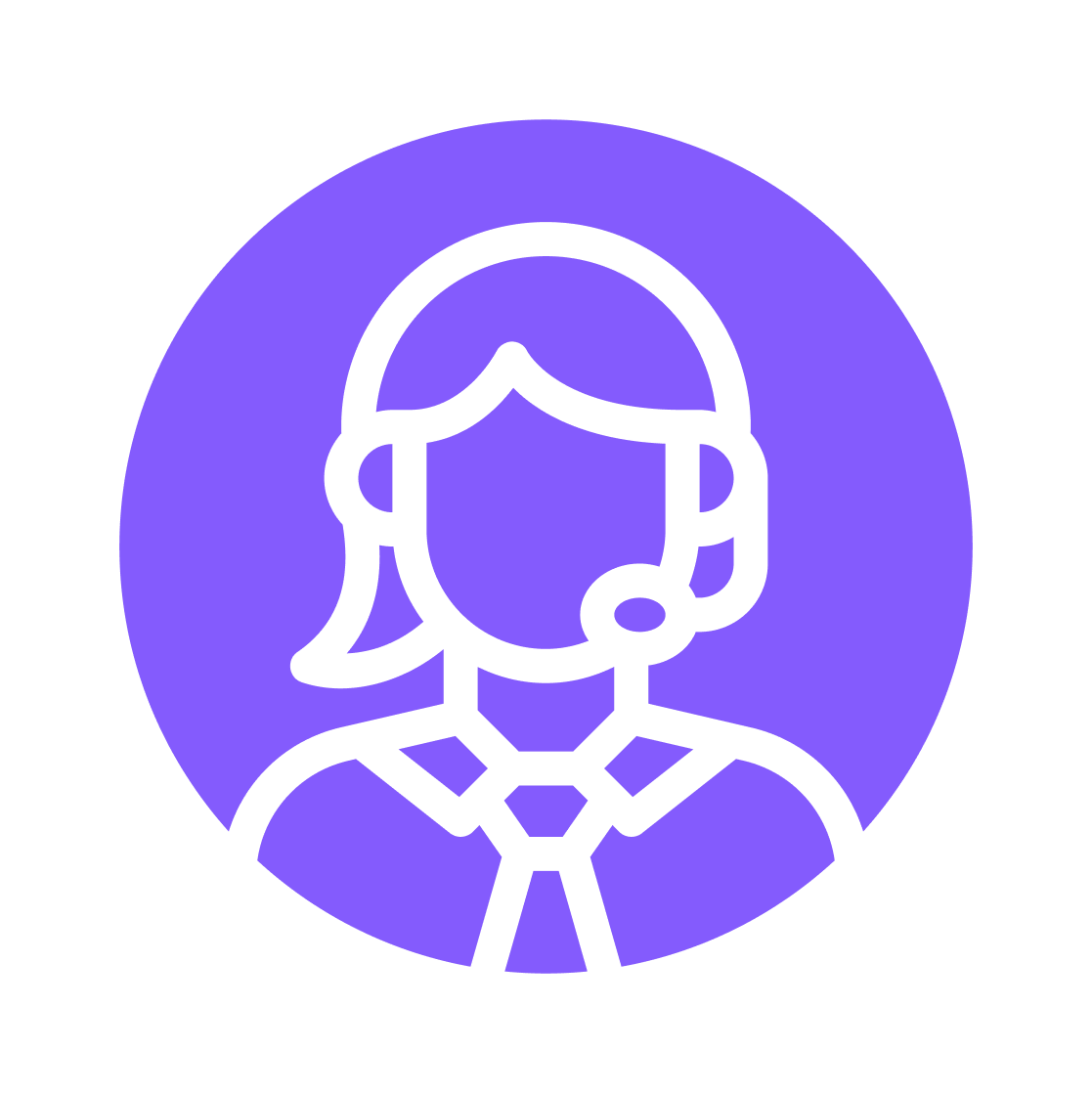 virtual assistant woman communications electronics customer service technical support online support